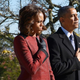 President Barack Obama and first lady Michelle Obama take part in a wreath-laying ceremony in honor of President John F. Kennedy at Arlington National Cemetery on Nov. 20, 2013, in Virginia.
MANDEL NGAN/AFP/Getty Images